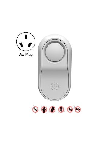 Bg301 Ultrasonik Kemirgen Kuşkeri Elektronik Çok Amaçlı Böcek Kralanı, Fiş Türü: Au Fiş 220v Beyaz Beyaz , Boyut:au Fiş 220v