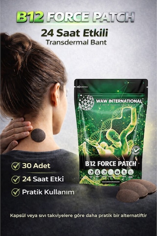 B12 Force Bant - Hızlı Emilimli Vitamin Desteği Ve Enerji Bandı