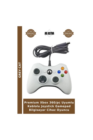Premium Xbox 360/pc Uyumlu Kablolu Joystick Gamepad Bilgisayar Cihaz Oyuncu