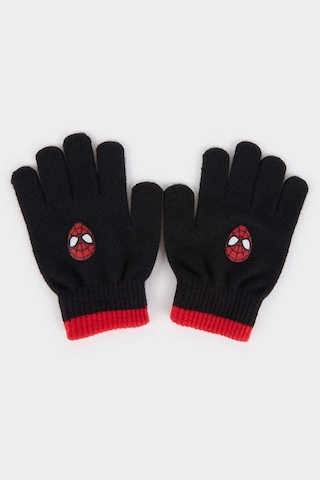 Defacto Erkek Çocuk Marvel Spiderman Triko Eldiven X9305a625wnbk32 Siyah