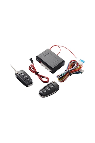 Yuntech01 12v Sinyal Kontrol 433mhz Otomobil Anahtarsız Giriş Sistemi, 2 Kumanda, Motorlu Modeller İçin, Siyah Kumanda Pil Dahil