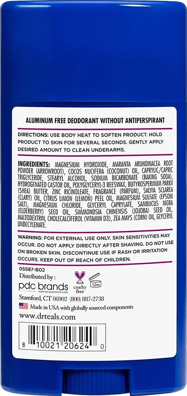 Dr.teals Elderberry Alüminyum İçermeyen Stick Deodorant 75gr