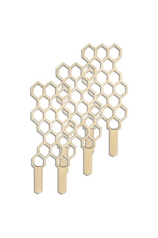 Ulzyvf Bitki Çerçevesi - Tırmanma & Sarkma İçin Ahşap 30cm Bahçe Destek