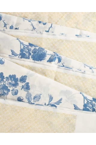 Madame Coco Laurette Tek Kullanımlık Masa Örtüsü - İndigo/bej - 150x200 Cm Çok Renkli