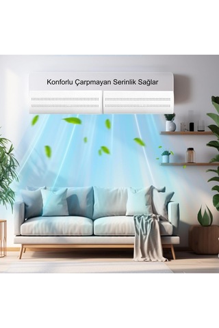 Ayrex Ayarlanabilir Delikli Klima Hava Yönlendirici 58-105 Cm Klima Çarpması Siperliği Aparatı