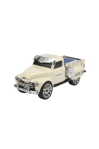 Bluetooth Hoparlör Pickup Araba Güneş Enerjili Speaker D54 Bej
