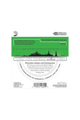 D'addario Ez890 Takım Tel Akustik Gitar Teli 009-045