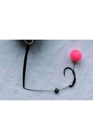 Kasnaklı 4 Adet Küspe Sazan Rig Takımı 14 Mm Pembe Pop Up