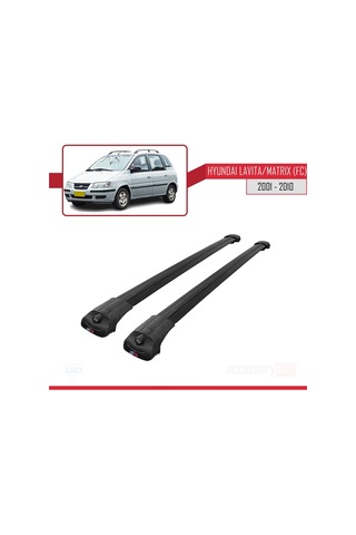 Hyundai Lavita / Matrix Fc 2001-2010 Arası İle Uyumlu Ace-1 Ara Atkı Tavan Barı Siyah