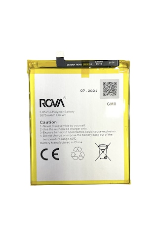 General Mobile Gm8 Batarya Kvk Pil Rova + Montaj Seti