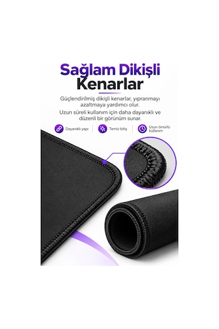 50x40 Cm Mha Dabi Desenli Gaming Oyuncu Mouse Pad Kaymaz Taban Büyük Fare Altlığı