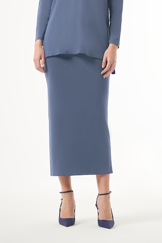 Nuss Merserize Çelik Örme Etek 013 Füme Füme