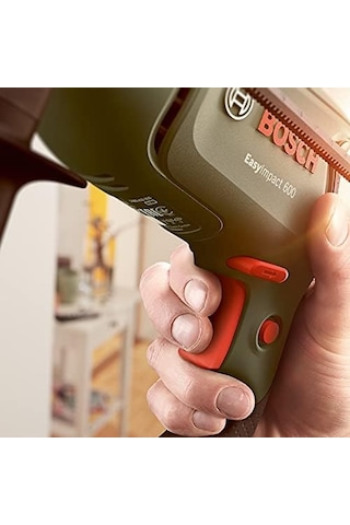 Darbeli Matkap Easyımpact 600, 600 W, Takım Çantası Dahil, Elektronik Hız Kontrolü, Ergonomik, 1.7 Kg, Yeşil
