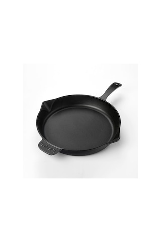 Lava Döküm Kızartma Tavası 34 CM Siyah Yuvarlak