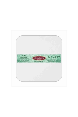 Kpkt3232 Artebella (Preslenmiş) Kompozit Plaka Kavisli Kare 32X32