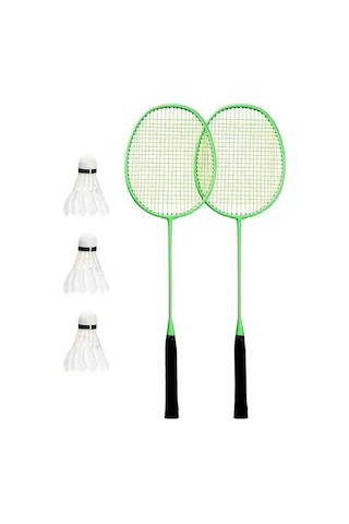 Flybuy Ve Tüylü Top Seti Sağlam Raketi Profesyonel Performans İle Hafif Demir Badminton Alaşımlı 3 - Vb