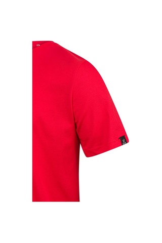2as Alex Baskılı Erkek Sıfır Yaka T-shirt 035 Kırmızı