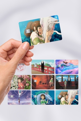 Spirited Away Kart Kaplama Sticker 8 Adet Sen To Chihiro No Kamikakushi Çok Renkli