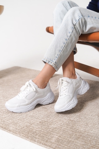 Daxtors Garantili D1152 Günlük Ortopedik Kadın Sneaker Spor Ayakkabı Beyaz