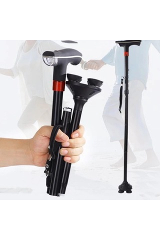 Suntek Ayarlanabilir Metal Baston Seyahat Kamışı Katlanır