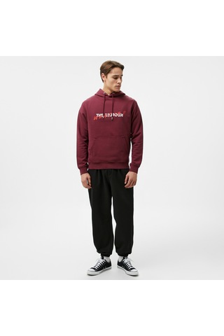 The Kooples Classic Erkek Bordo Sweatshirt