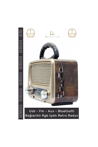 Radyo Rt819 Solar Enerjili Bluetooth Fenerli Nostalji Taşınabilir Ses Sistemi Mp3 Player Müzik