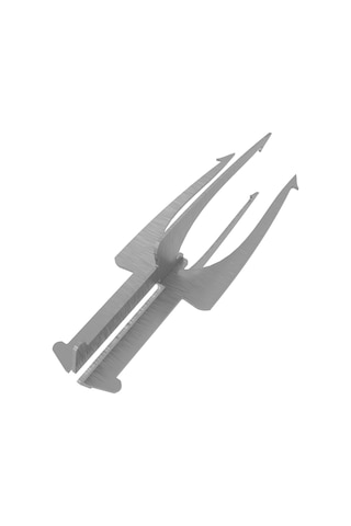 Kamp Ayısı Fiskspids Bushcraft Metal 2mm Mızrak Ucu Gri