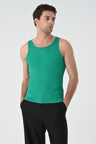 Antioch Slim Fit Erkek Atlet Ördek Yeşili