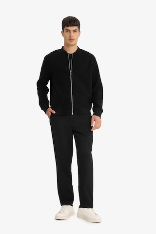 Defacto Relax Fit Kolej Yaka Fermuarlı Bomber Hırka F3576ax25wnbk81 Siyah