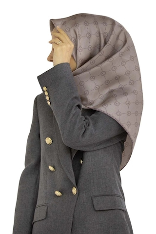 Vissona Twill İpek Eşarp Taş Gri