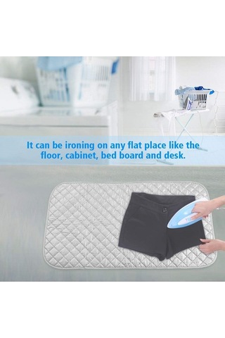 Sones Ev Ütü Matı Kalınlaştırılmış Yüksek Sıcaklığa Dayanıklı Kaymaz Ütü Masası, Stil: Mıknatıs Yok 60x55cm