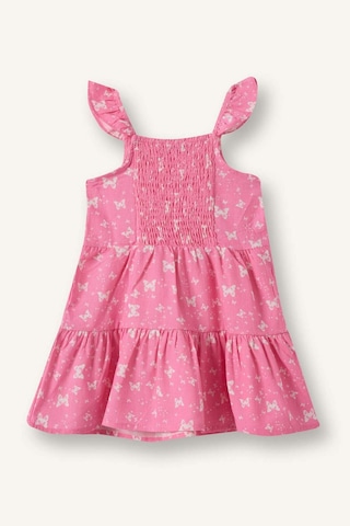 Defacto Askılı Poplin Elbise Kız Bebek H8453a526hspn160 Pembe-pn160