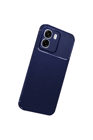 Newface - 297 - Oppo Oppo A6t 5g Auto Focus Karbon Kapak - Spt-gld - - Lacivert