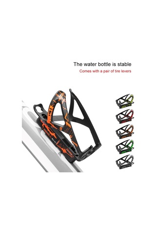 Promend Shj-25217 Bisiklet Su Şişesi Tutucu Dahili Lastik Kolları Siyah Kırmızı Siyah Kırmızı