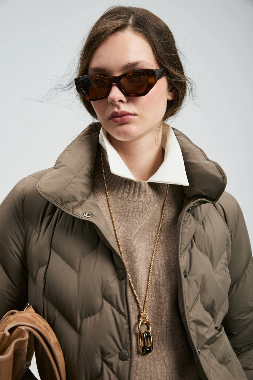 Lufian Kadın Desert Kaz Tüyü Mont 122120043 Kum Kum