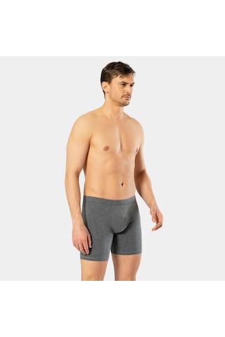 Cacharel Erkek Likralı Uzun Boxer Bel Bantlı 1336/antrasit Antrasit