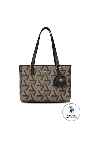 U.s. Polo Assn. Kadın Omuz Çantası Vizon Us25504 Günlük Şık Tasarım, Hafif Ve Kullanışlı Vizon