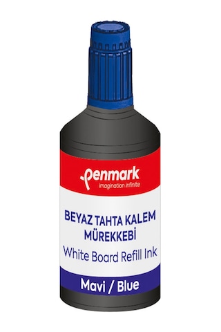 Penmark Beyaz Tahta Kalem Mürekkebi 100 Ml Mavi Hs-107 02