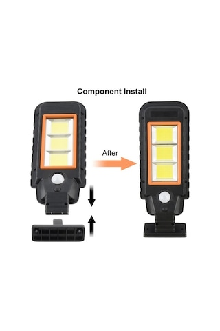 Novahub Tg-ty058 Güneş Enerjili 60 Led Duvar Lambası, Ip65 Su Geçirmez, Uzaktan Kumandalı, 3-5m Hareket Sensörü Diğer