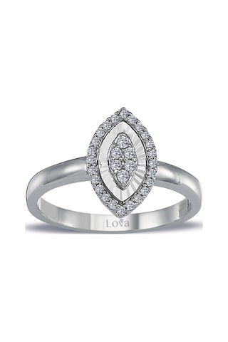 Lova Pırlanta Taşlı Markiz Susa Yüzük - 1070195