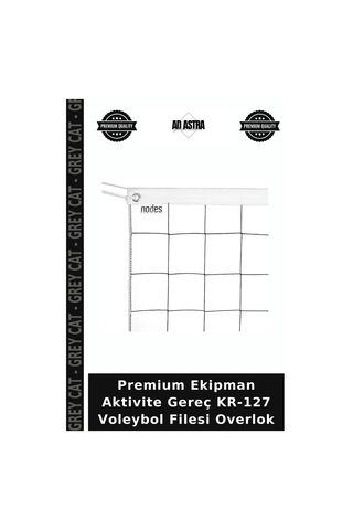 Premium Ekipman Aktivite Gereç Kr-127 Voleybol Filesi Overlok
