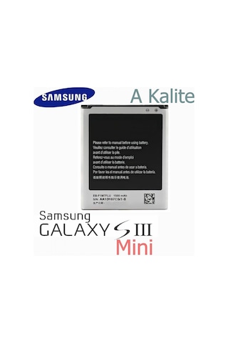 Samsung Uyumlu Galaxy S3 Mini İ8190 Batarya 1500Mah Eb-L1M7Flu Eb-F1M7Fl Samsung Uyumlu Galaxy S3 Mini İ8190 Batarya 1500Mah Eb-L1M7Flu Eb-F1M7Fl