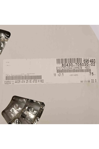 Ecst250gda472mmnon 4700mf 25v 18x21.5 Smd Kondansatör 25 Adet