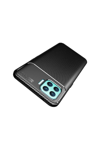 Oppo Reno 4 Lite Kılıf Zore Negro Silikon Kapak Siyah
