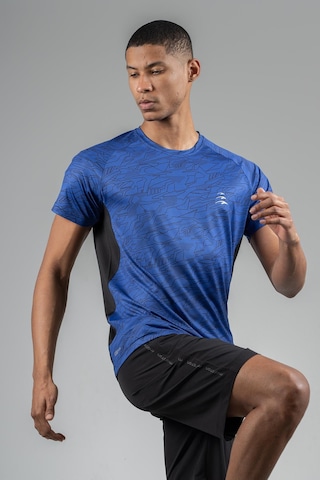 Maraton Regular Erkek Bisiklet Yaka Saks T-shirt Saks Mavi