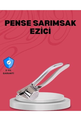Sarımsak Ezici Kolay Kullanım Ve Dayanıklı Gövde Açık Gri