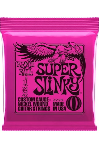 Ernie Ball P02223 Nickel Super Slinky Takım Tel Elektro Gitar Tel Ernie Ball P02223 Nickel Super Slinky Takım Tel Elektro Gitar Tel