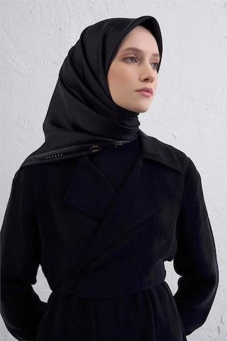 Armine İpek Eşarp 2026 Kış - 9401-52 Siyah Twill Siyah
