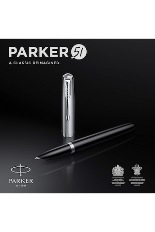 Parker 51 Siyah Ct, Dolma Kalem, F Uç Genel