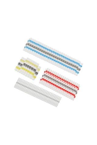 800 Parça Lehimli Makaron Seti Kablo Birleştirici Ek Muf 4+1 Çeşit Plastik Çantada